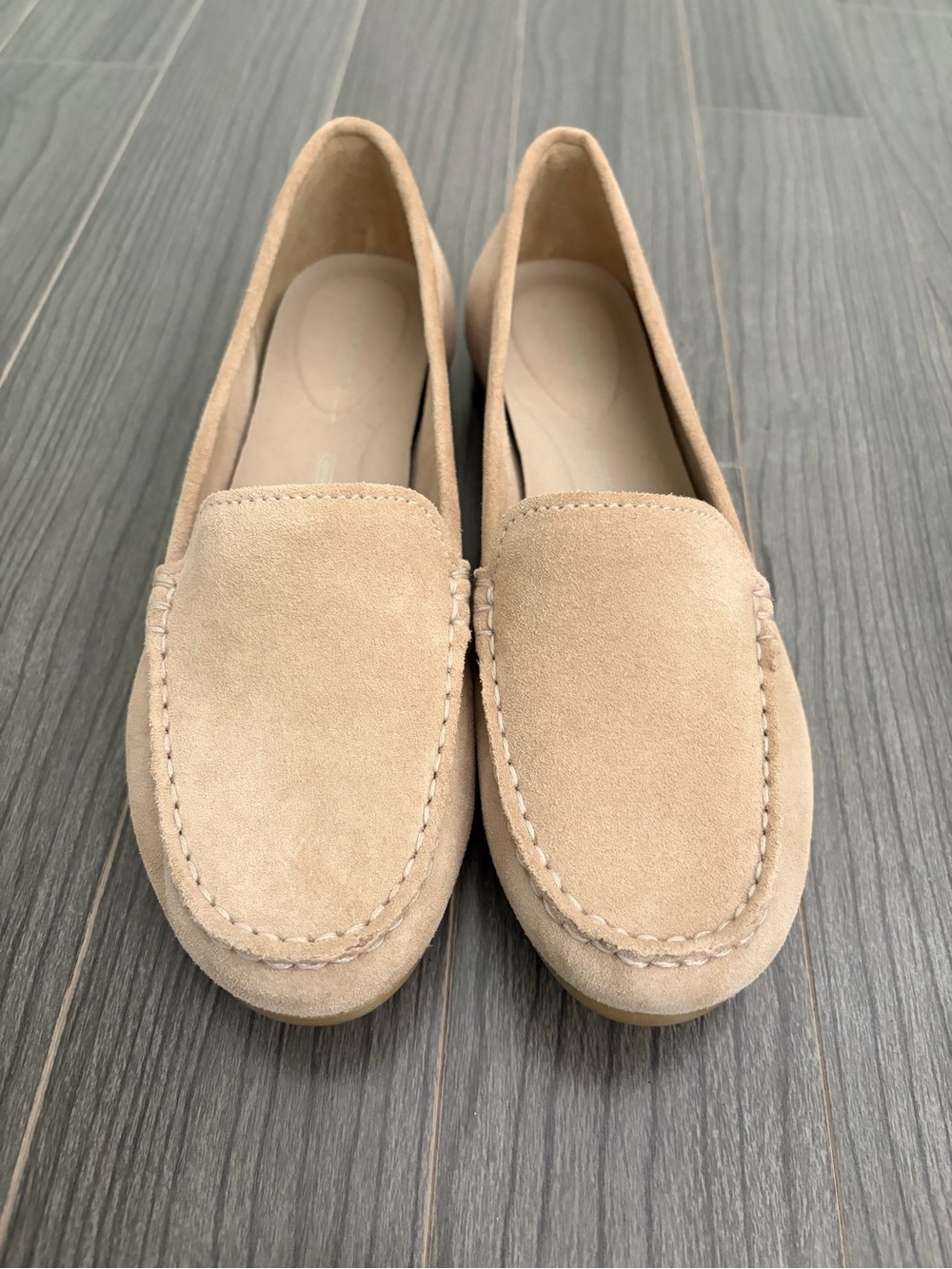 Rockport Women's Suede Driving Moccasins in Sand